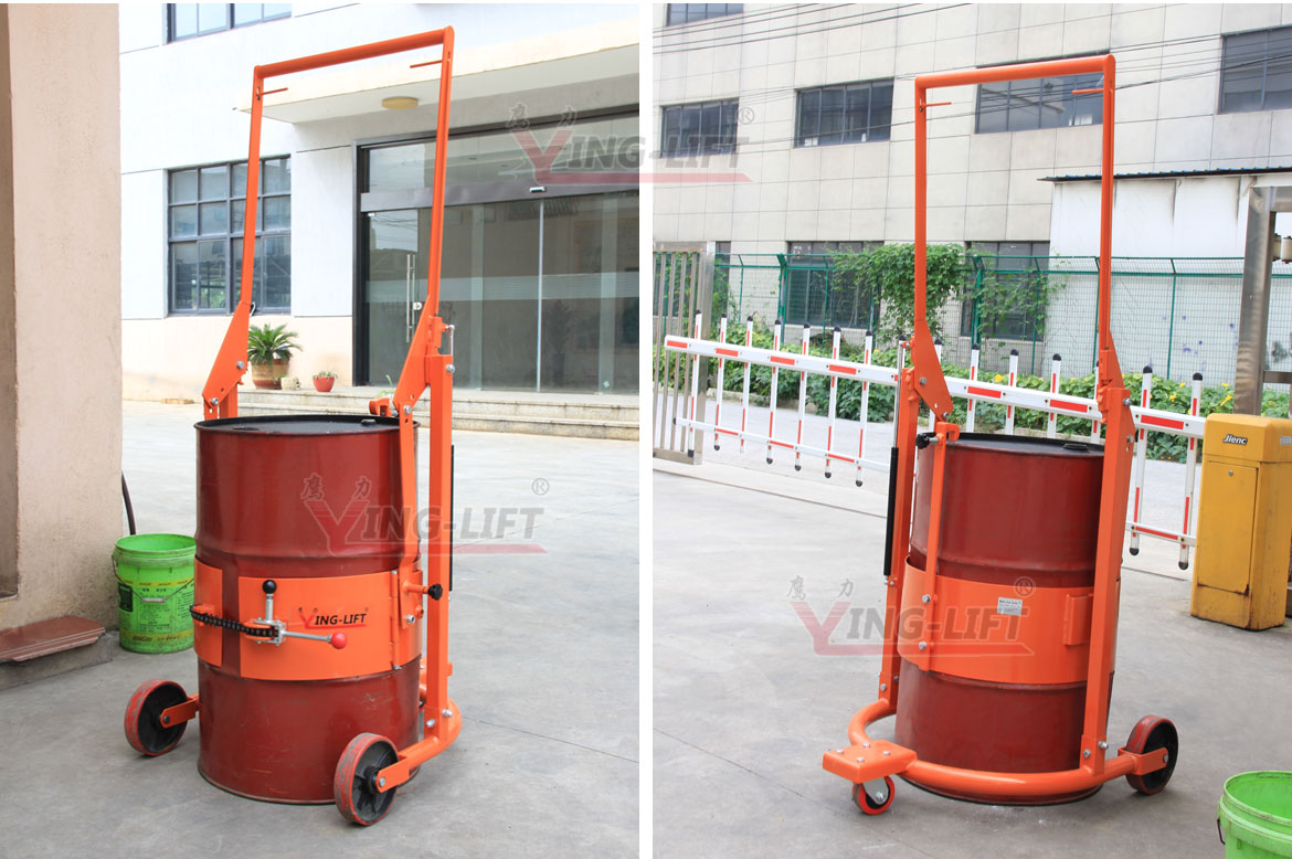 機(jī)械油桶翻轉(zhuǎn)車