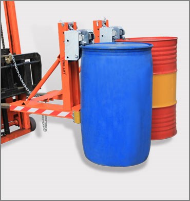 叉車(chē)專(zhuān)用輕型雙鷹嘴油桶夾具(拆卸式支架)