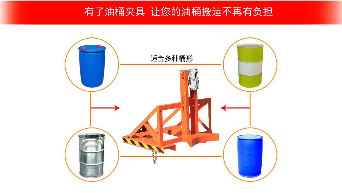 單鷹嘴單桶油桶夾具