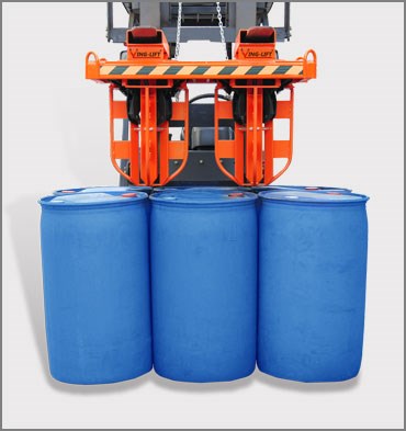 叉車(chē)吊車(chē)專(zhuān)用六桶油桶夾具