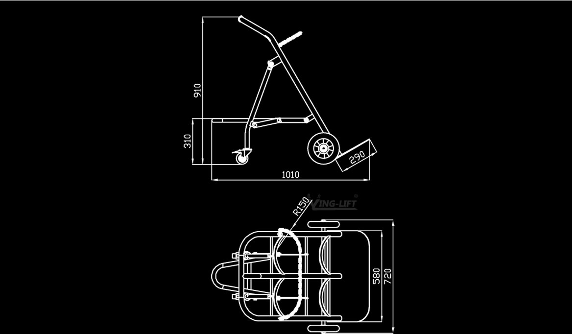TY130雙氣瓶搬運車