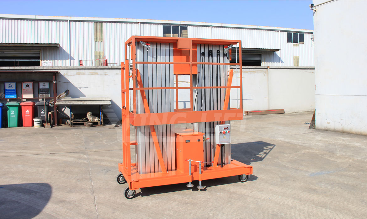 移動(dòng)式雙桅柱鋁合金升降工作臺(tái)