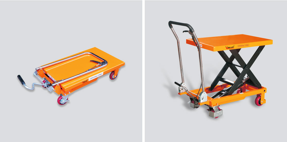 單剪手動液壓平臺車