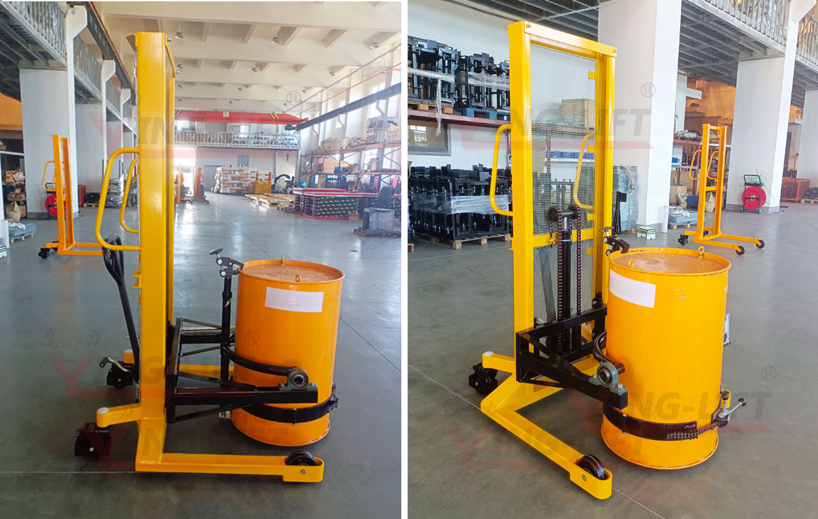 油桶翻轉(zhuǎn)堆高車(chē)